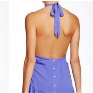 Womens Somedays Lovin S Indigo Purple Halter Romper 💜